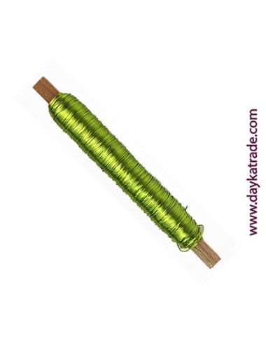 Alambre decorativo verde limón