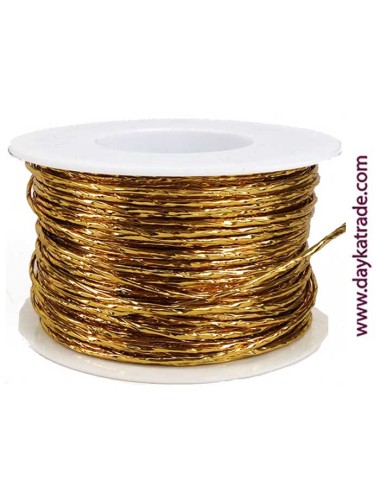 Alambre papel metalizado oro