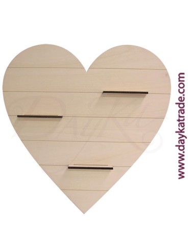 Corazón tabla con baldas