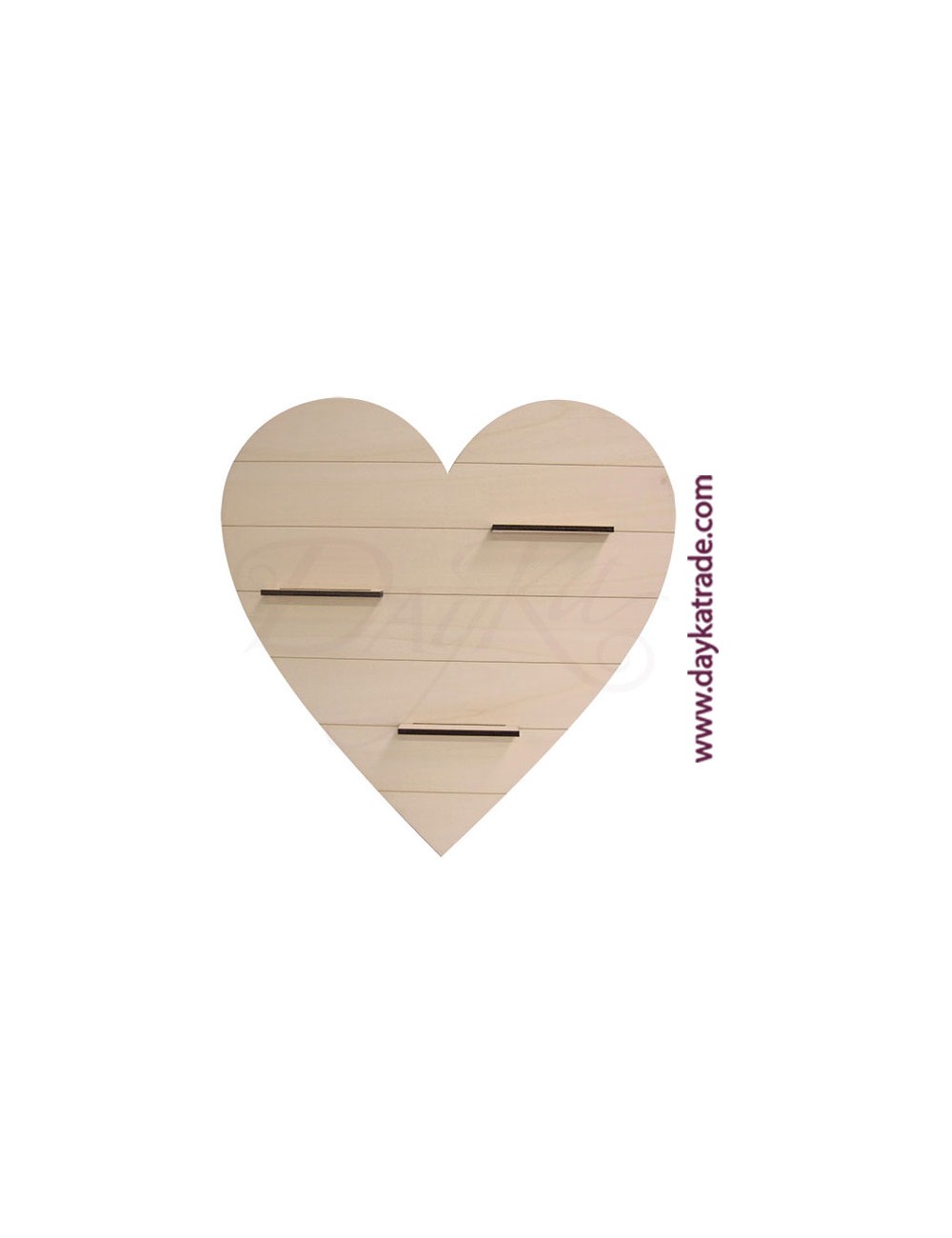 Corazón tabla con baldas