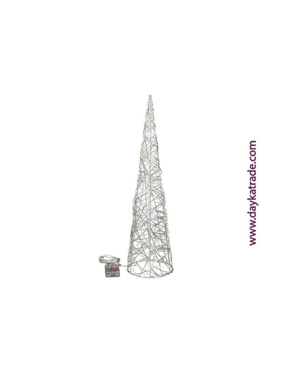 Árbol de led plata