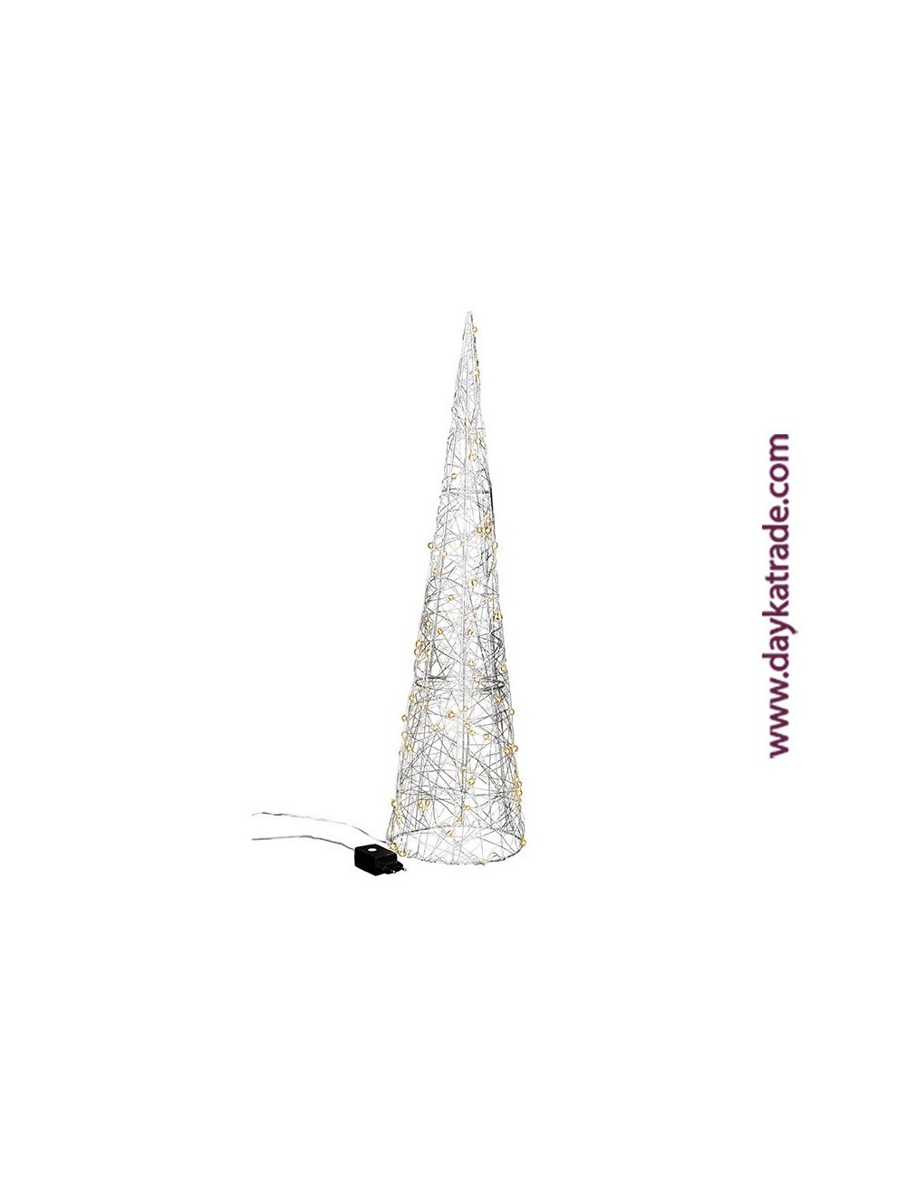 Árbol led plata