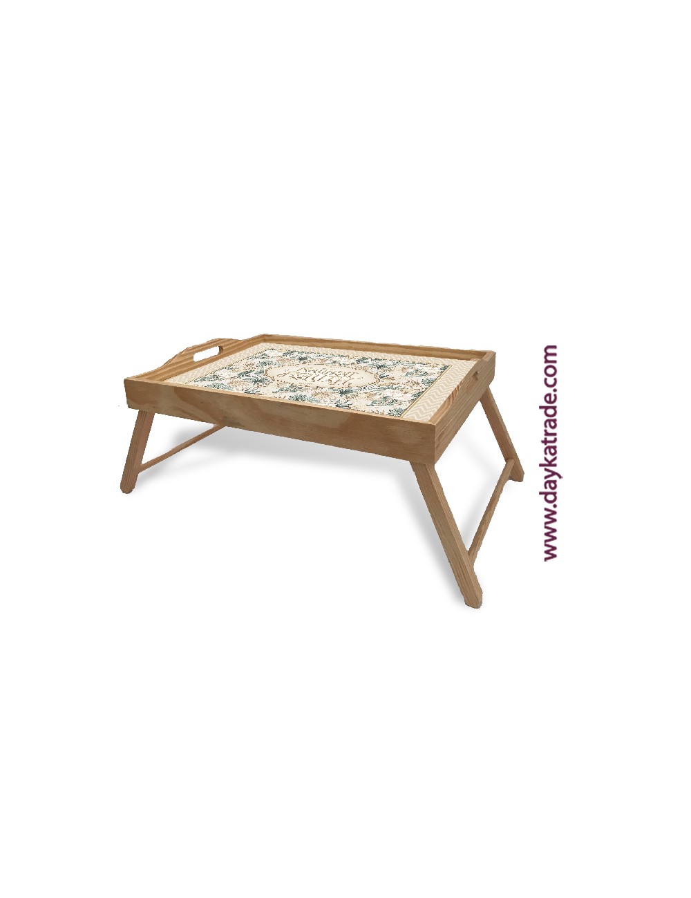 Bandeja de cama con prediseñado colonial