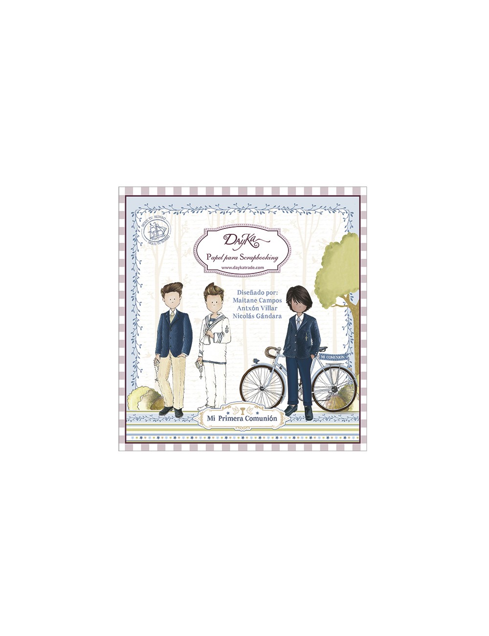 Block 24 hojas "Comunión niño 2018" dayka
