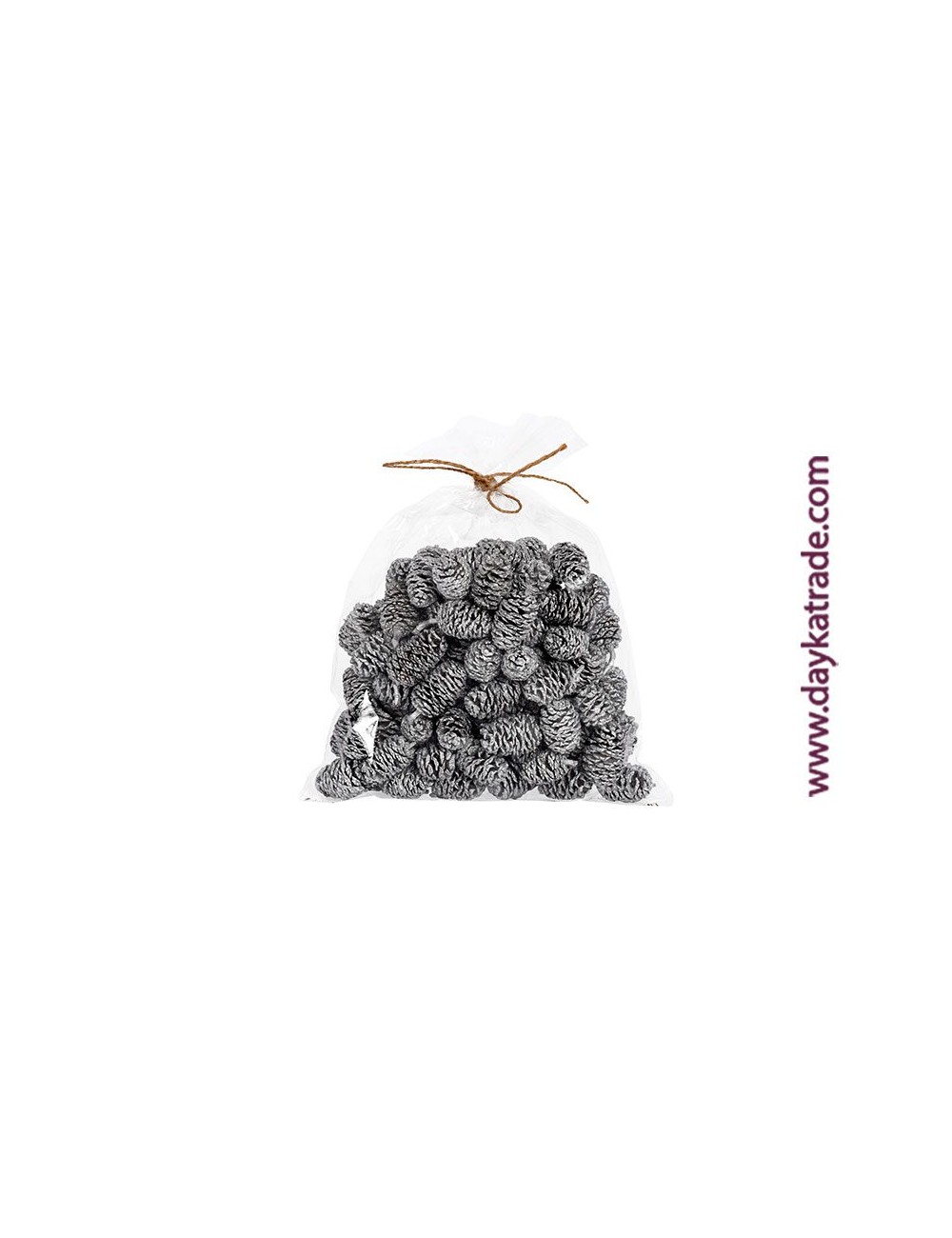 Bolsa con piñitas plata