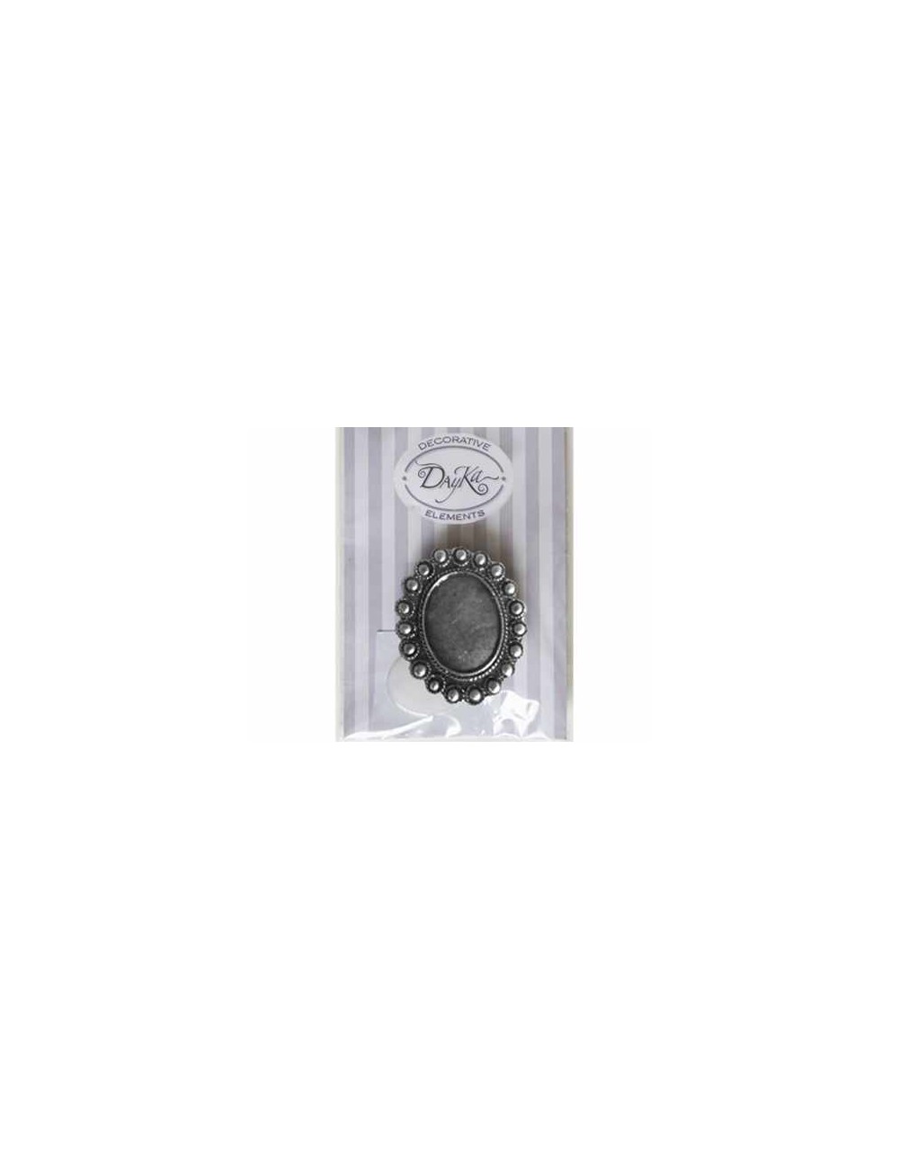 Broche rosario plata