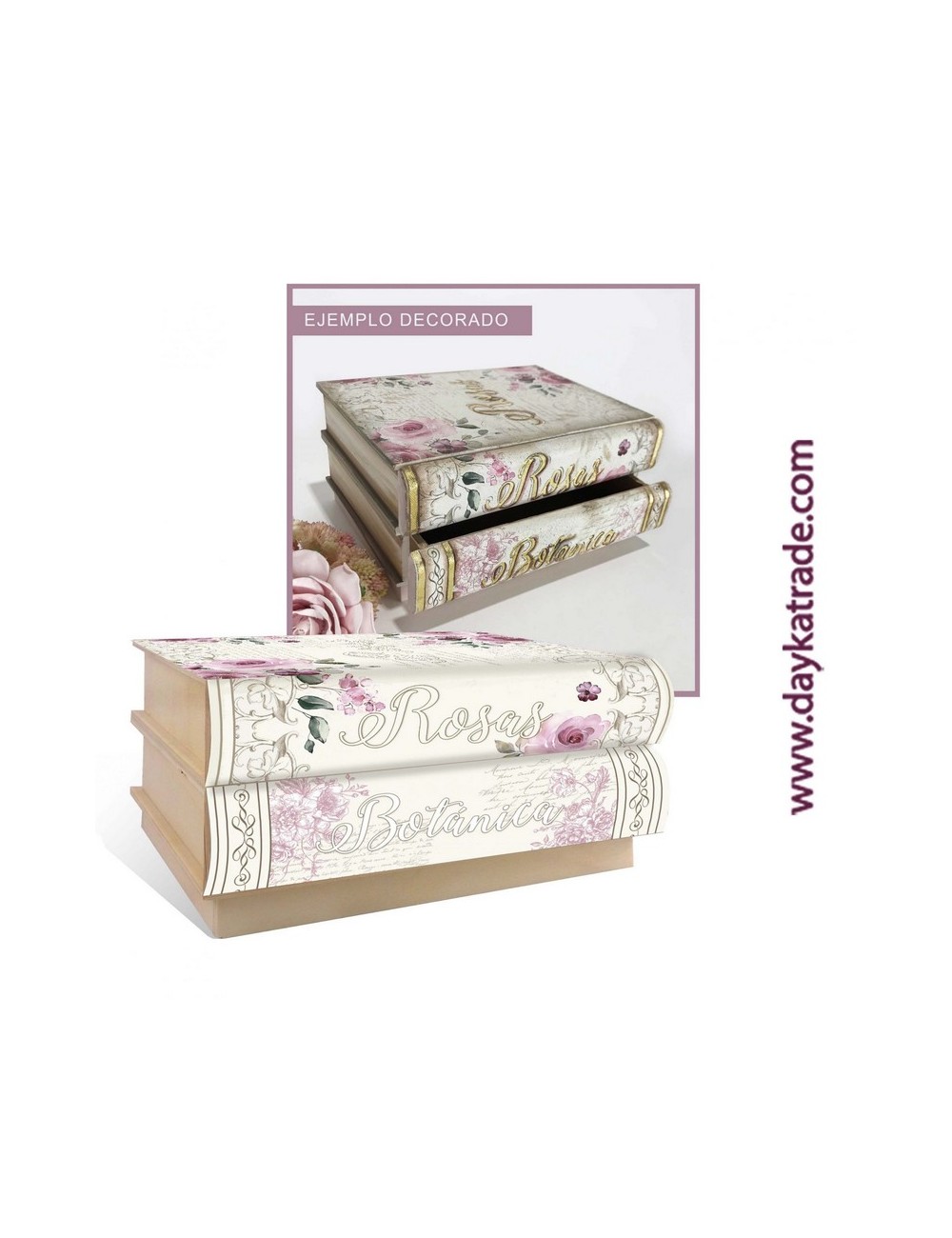 Caja 2 libros rosas
