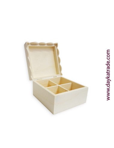 Caja con 4 compartimentos