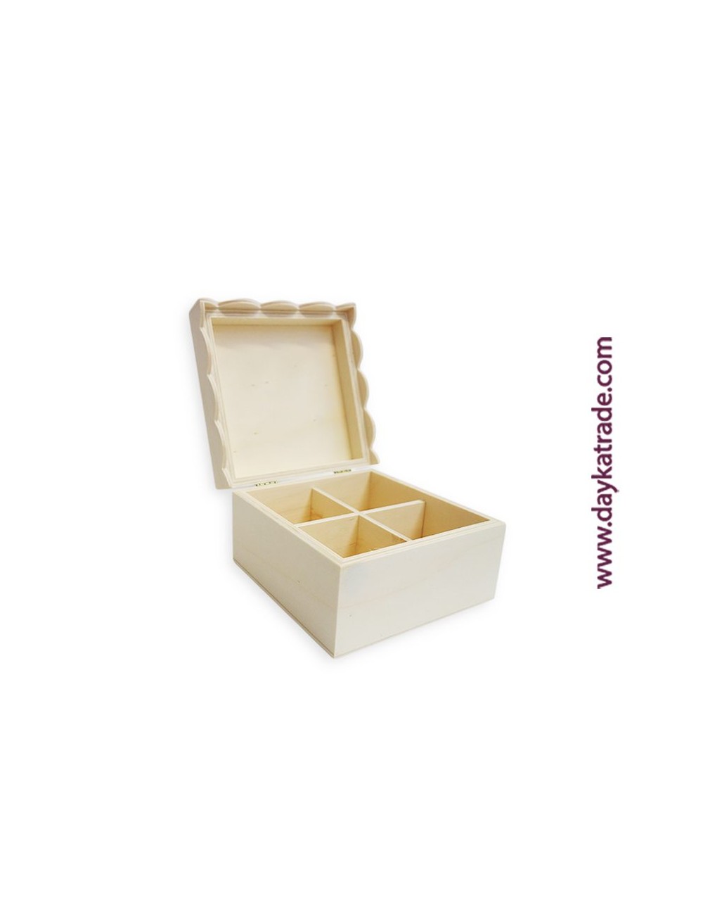 Caja con 4 compartimentos