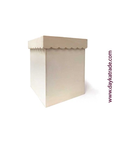 Caja con tapa de ondas