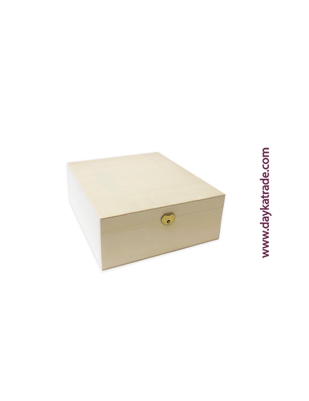 Caja de madera con tapa y cierre