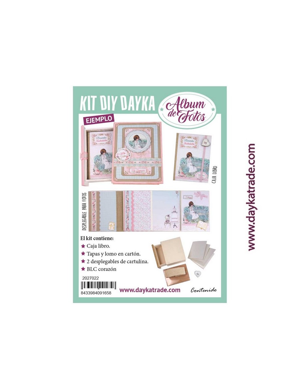 Caja libro y álbum desplegable