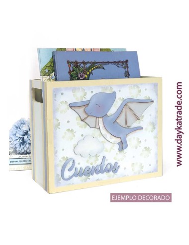 Caja para cuentos de dinosaurios