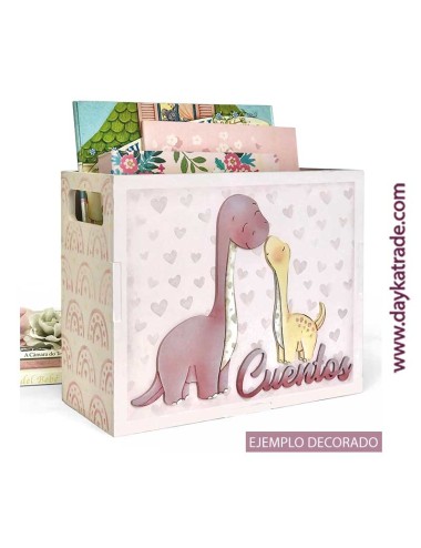 Caja para cuentos de dinosaurios