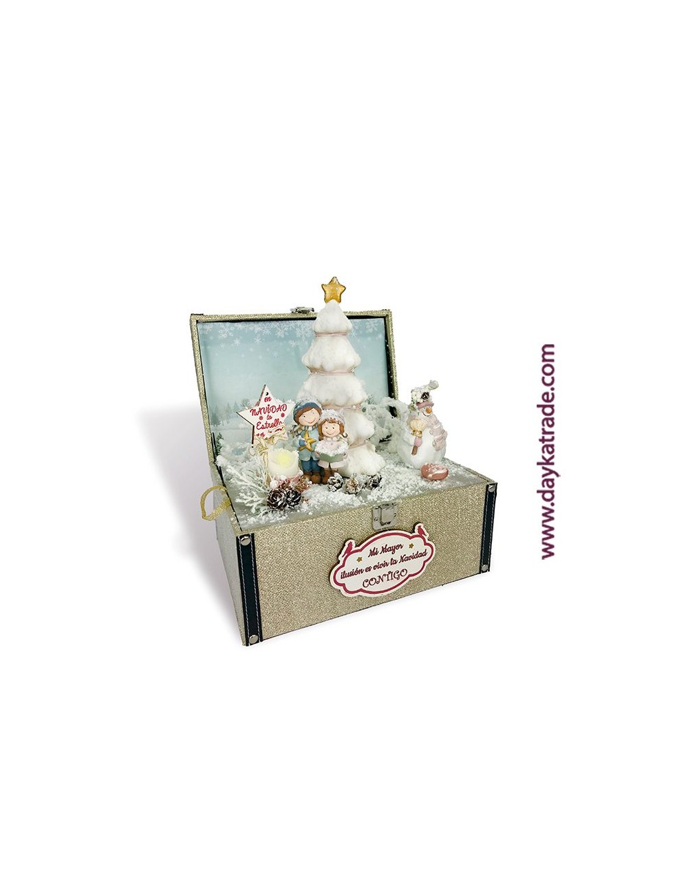 Caja sorpresa Navidad mediana