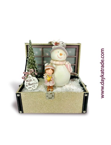 Caja sorpresa Navidad pequeña niña