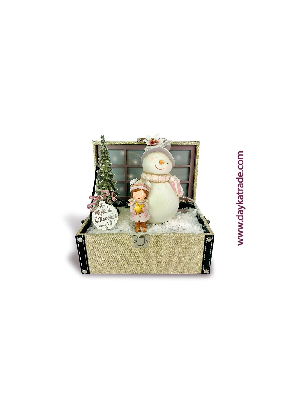 Caja sorpresa Navidad pequeña niña