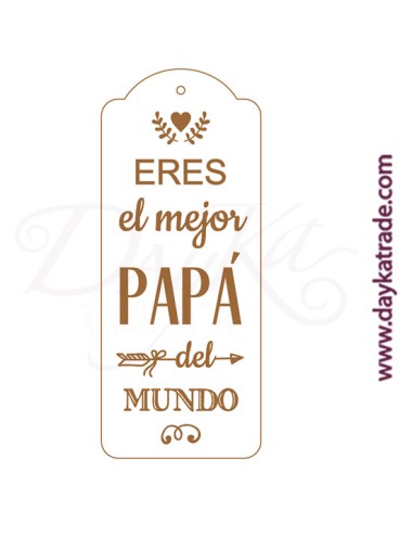 Etiqueta "eres el  mejor papá del mundo"