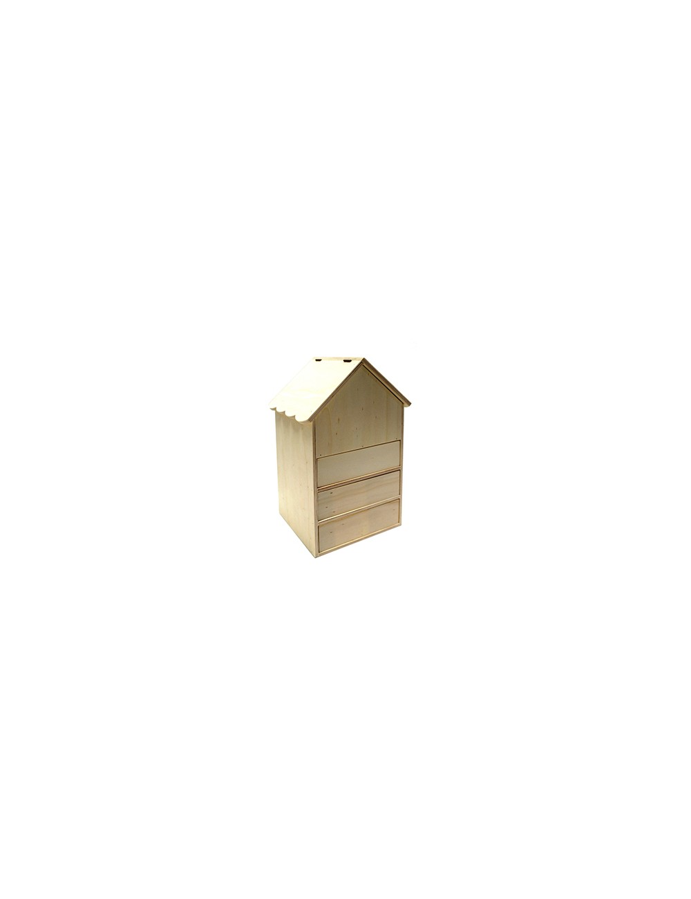 Caja casita 3 Cajones y tapas
