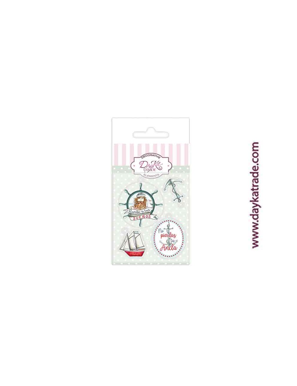 Charm de metacrilato decorativo "Mensaje en una botella"