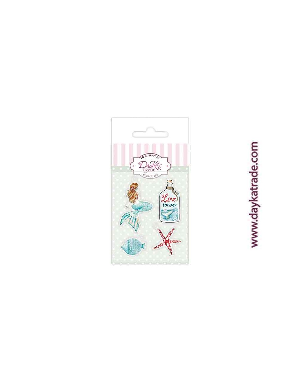 Charm de metacrilato decorativo "Mensaje en una botella"