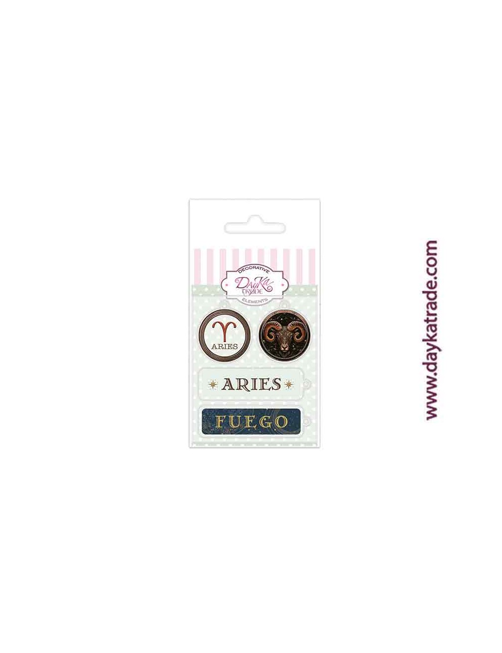 Charm de metacrilato decorativo aries