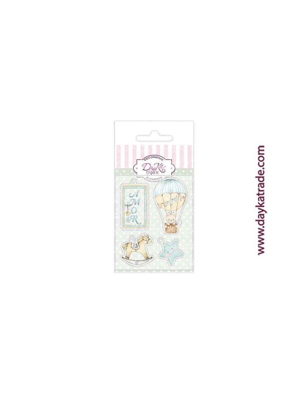Charm de metacrilato decorativo de bebé colección "Ha nacido una estrella"