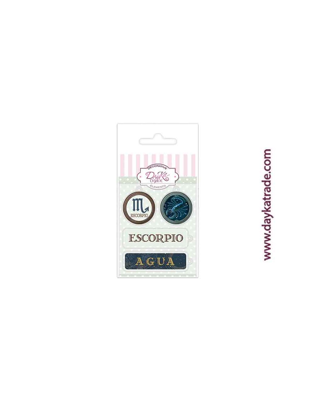 Charm de metacrilato decorativo escorpio