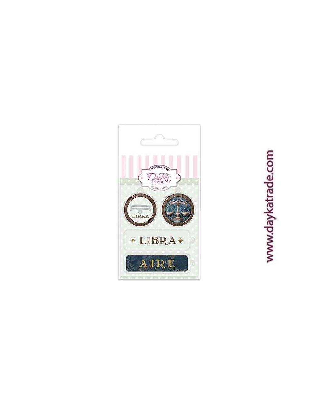 Charm de metacrilato decorativo libra
