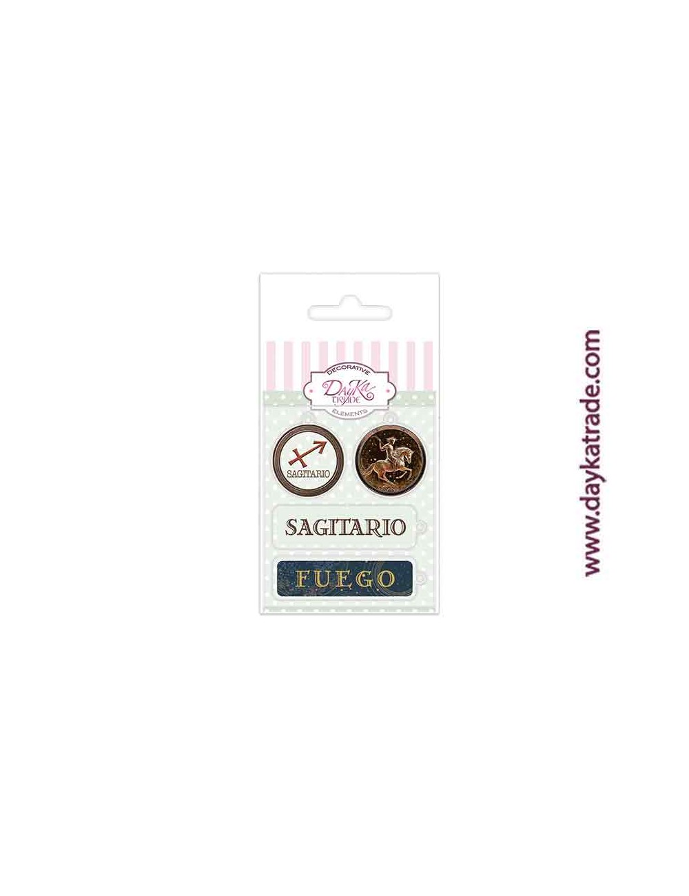 Charm de metacrilato decorativo sagitario