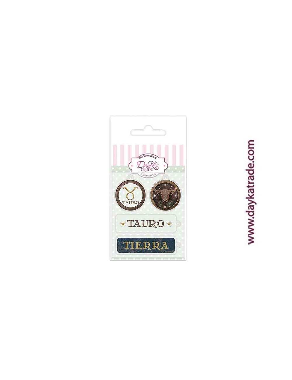 Charm de metacrilato decorativo tauro