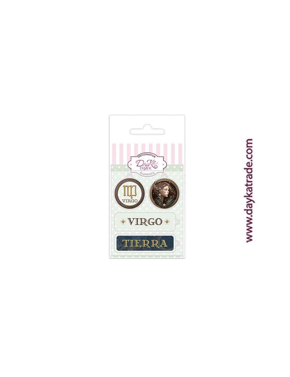 Charm de metacrilato decorativo virgo