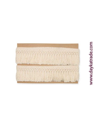 Cinta algodón macramé beige