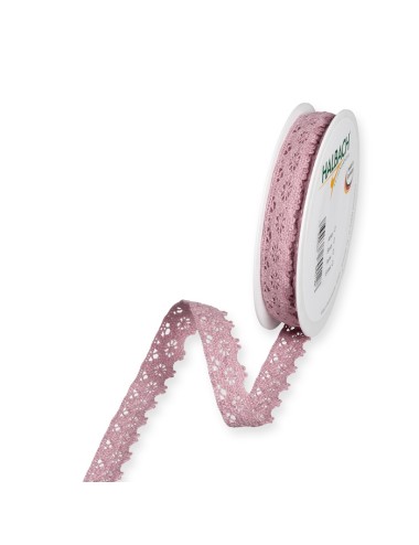 Cinta crochet rosa vintage