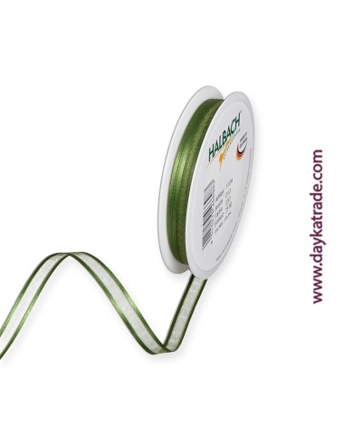 Cinta de organza - verde musgo