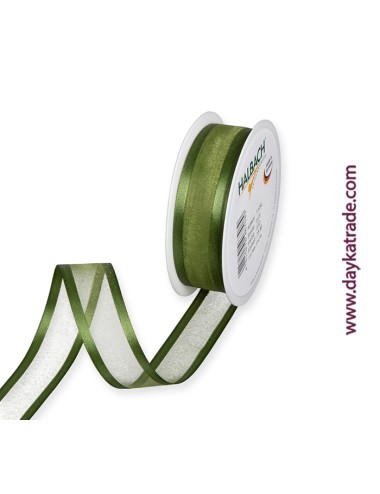 Cinta de organza - verde musgo