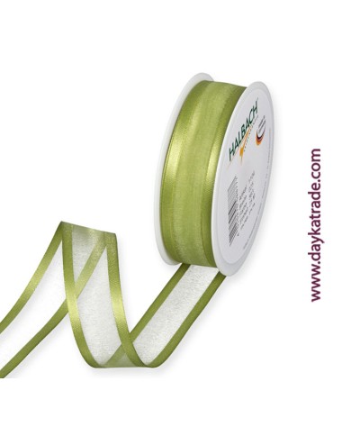 Cinta de organza - verde primavera