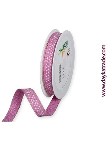 Cinta saco topos rosa