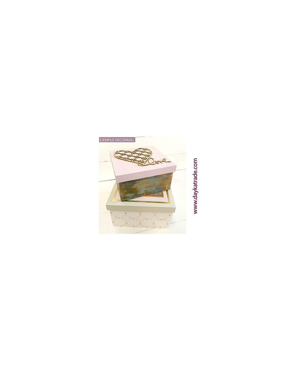 Conjunto cajas cuadradas + cart + pdm