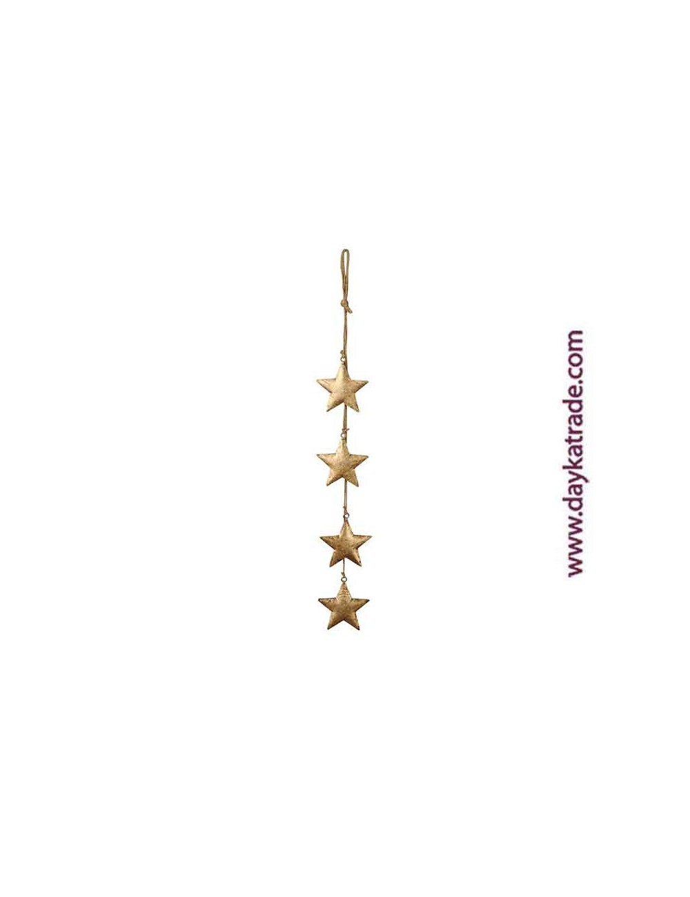 Cuerda con 4 estrellas doradas