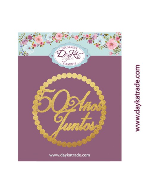 Deco dorado aniversario "50 años"