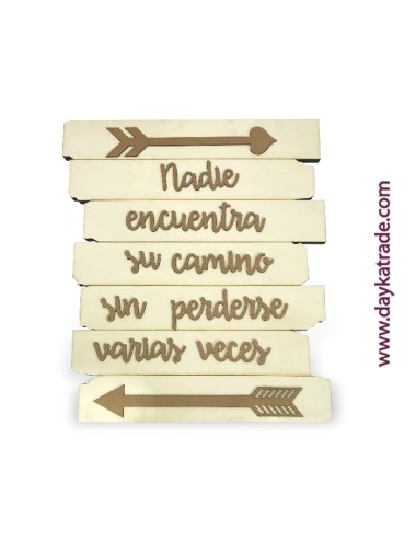 Flechas con mensaje