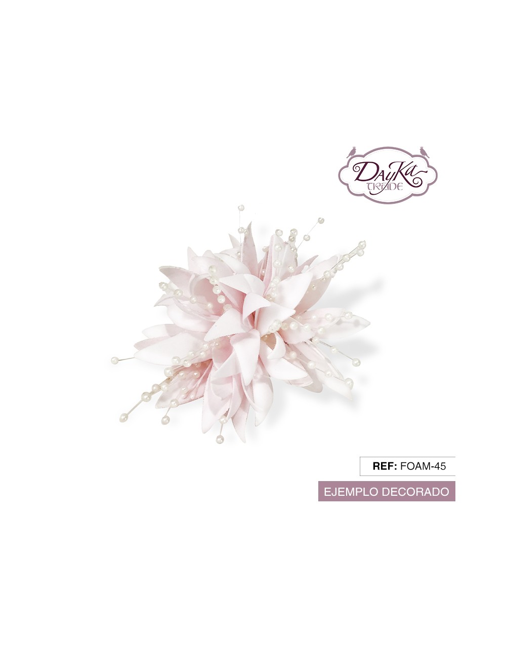 Flor de foamiran - dalia fantasía