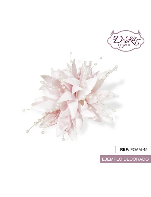 Flor de foamiran - dalia fantasía