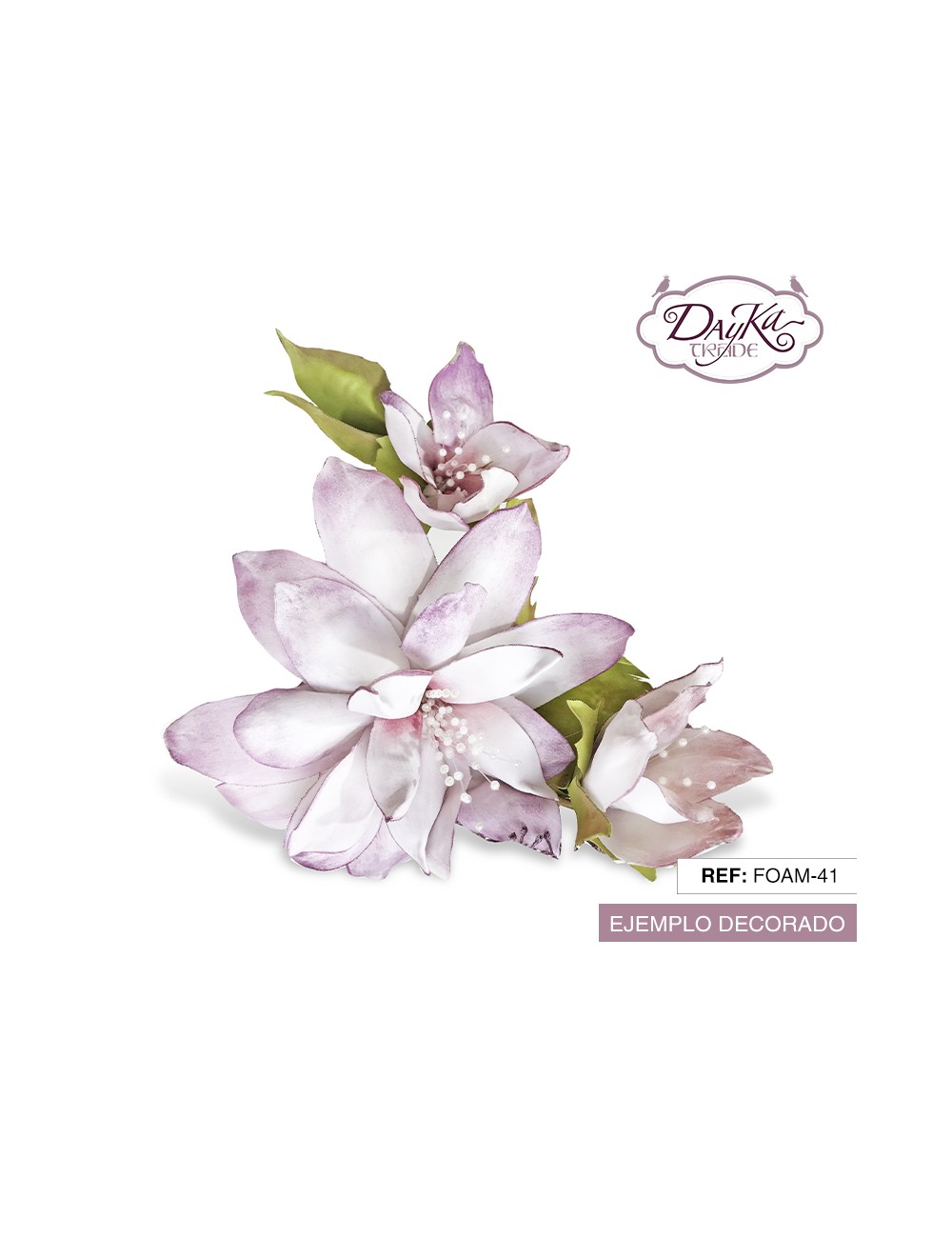 Flor de foamiran - Flor del paraíso