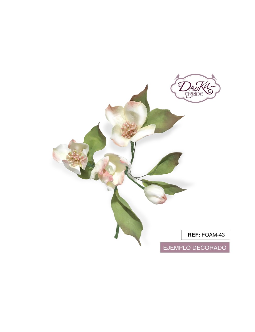 Flor de foamiran - Flores silvestres
