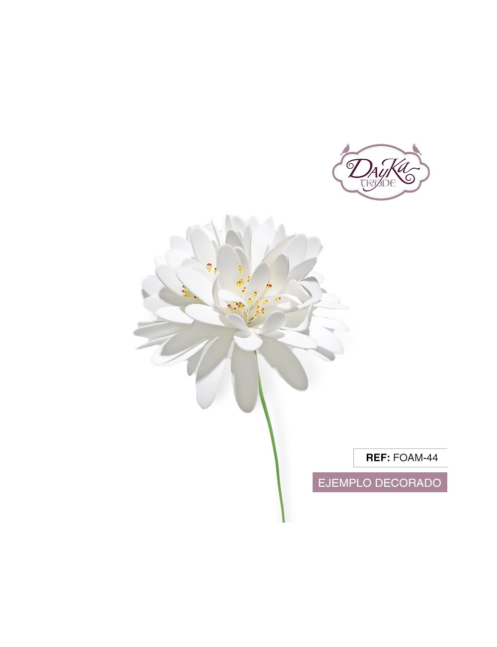 Flor de foamiran - margarita grande