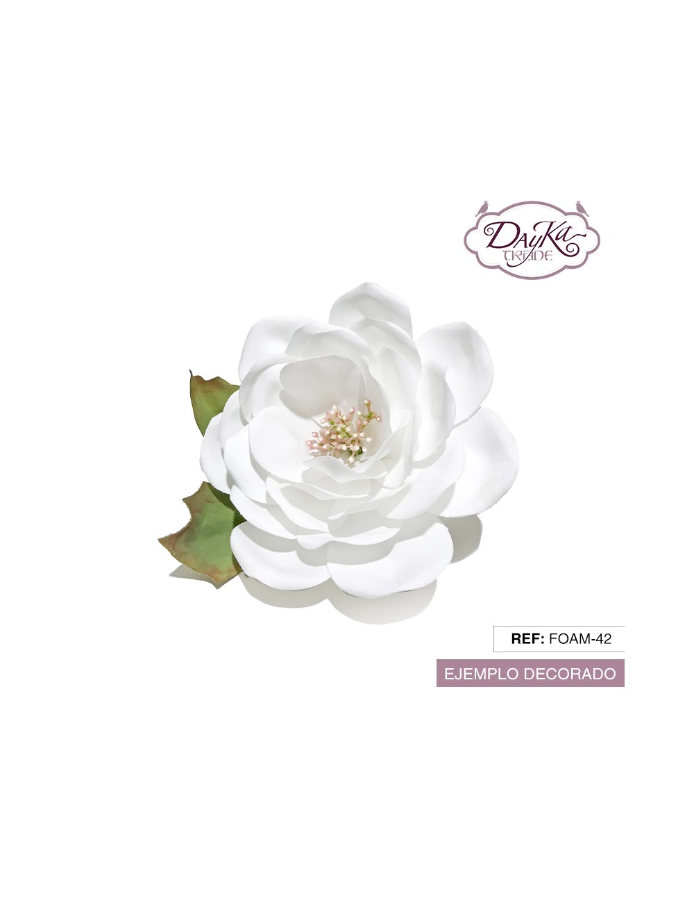 Flor de foamiran magnolia grande