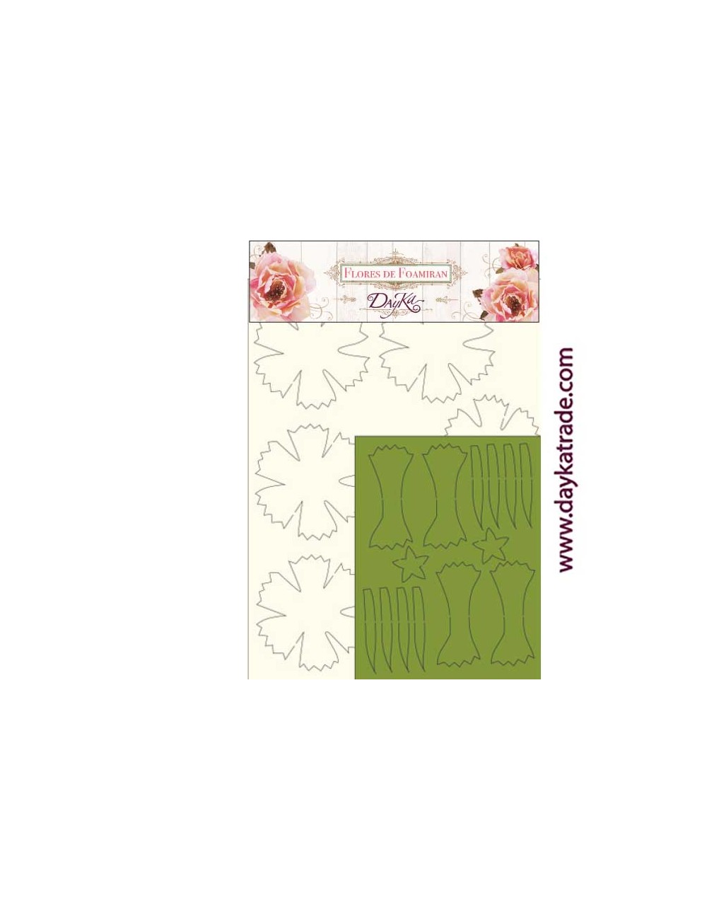 Flores de foamiran clavel