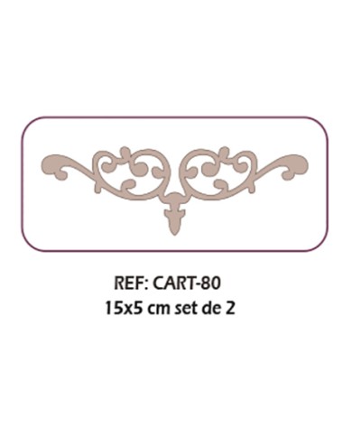 Filigrana set de dos cartón